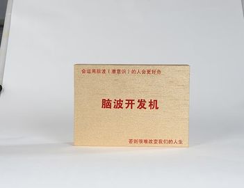Jednorazowe złote kartonowe pudełka do przechowywania 200 * 100 * 100 mm lub niestandardowy rozmiar