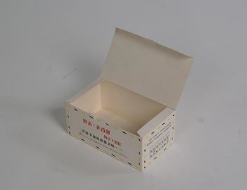 Biodegradowalne białe pudełka na cukierki Matowe wykończenie CMYK