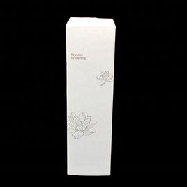Ivory Card Paper Cosmetic Box Skincare Bottles Packaging Matte  / UV Finishing