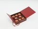 Czerwone luksusowe twarde kartonowe pudełka na prezenty Składane opakowanie czekoladowe
